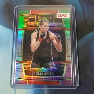 2022 Select UFC Julia Ávila Novato Concourse Verde Púrpura Prizm #91 Casi nuevo/m - Imagen 1 de 2