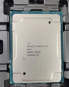 Intel Xeon SR3MA GOLD 6146 Processor 12-cores 24.75M Cache 3.20GHz 165W LGA3647 - Picture 1 of 2