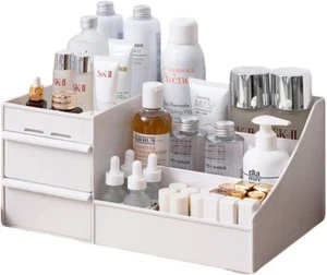 Make Up Organiser Cosmetic Holder with Drawers, Storage Box for Desktop Bathroom - Picture 1 of 5