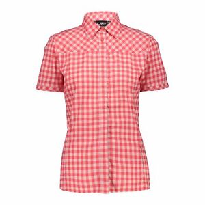 CMP Blouse Shirt Woman Shirt Red Breathable Elastic Easy Care Cooling