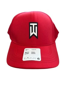 Nike Tiger Woods Estructurado Dri-FIT ADV Club Gorra Sombrero Grande/XL Elástico Rojo NUEVO - Imagen 1 de 4