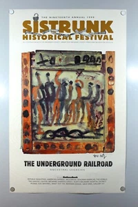 Purvis Young SIGNIERTES Poster - Underground Railroad Ahnenvermächtnisse (A04-B10) - Bild 1 von 6