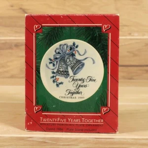 1986 Hallmark Keepsake Ornament "Twenty-Five Years Together" Christmas Ornament - Picture 1 of 10