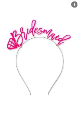 Juego de 15 - Diadema Rosa Caliente Dama de honor Despedida de soltera Foto 1 de 4