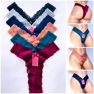 Women's Thong Tangas Panties 6-12 V Shape UNDERWEAR G-STRING Lingeries 2105 S-XL - Picture 1 of 13