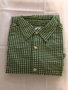 Neu ohne Etikett Gap Herren GRÜN/WEISS KARIERT Kurzarm Knopf GRÖSSE SMALL - Bild 1 von 3