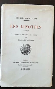 COURTELINE: LES LINOTTES.Dessins a la plume de ROUSSEL en 1923 et numéroté 875 - Picture 1 of 6