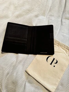 Cloth & Paper Planner Stationary Leather-type Cover Folio 5” x 6.5” Black NEW - Picture 1 of 10