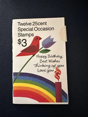 Special Occasion Twelve 25 Cent Stamps Booklet - Image 1 of 3