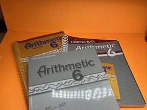 A Beka Arithmetic 6 Curriculum Plans, Teacher Quiz Test & Speed DrillTeacher Key - Picture 1 of 6
