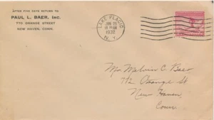 #716 III Winter Olympics Lake Placid Paul Baer Inc New Haven Connecticut FDC - Picture 1 of 1