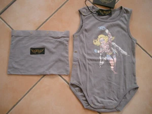 (X164) Finger in the Nose Baby Body Strampler Supergirl Druck & Tasche gr. 68-80 - Picture 1 of 3