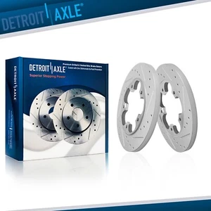SRW 5-Lug Rear Drilled Brake Rotors for Ford Transit-150 Transit-250 Transit-350 - Picture 1 of 7