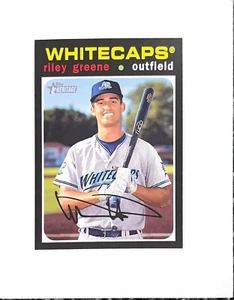 2020 Topps Heritage Minor League Riley Greene - West Michigan Whitecaps - Bild 1 von 1