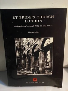 St Brides Church London Gustav Milne out of print archaeological research - Imagen 1 de 2