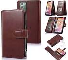 Galaxy Note 20 Multifunction Pu Leather Wallet Case 10 Cards Zip Pouch