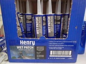 3 pk! Henry Wet Patch Roof Leak Repair Sealant 208 Lot 3 10.1 oz Tubes 7y warr - Picture 1 of 3