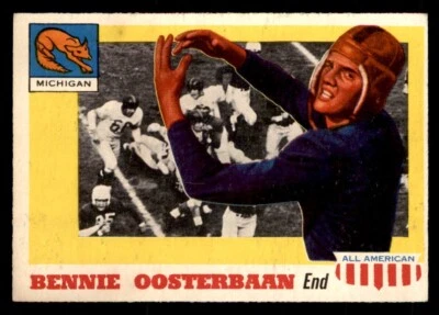 1955 Topps All American Football #80 Bennie Oosterbaan EX *e2 - Image 1 of 2