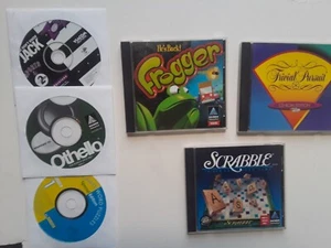 Vintage 90s Videogames Jeopardy WheelofFortune Scrabble Trivial Pursuit Frogger - Picture 1 of 6