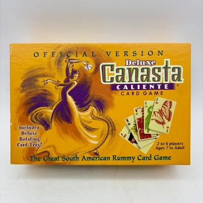 Juego de Cartas Vintage Deluxe Canasta Caliente COMPLETO Movimientos Ganadores 2003 Rummy Foto 1 de 4