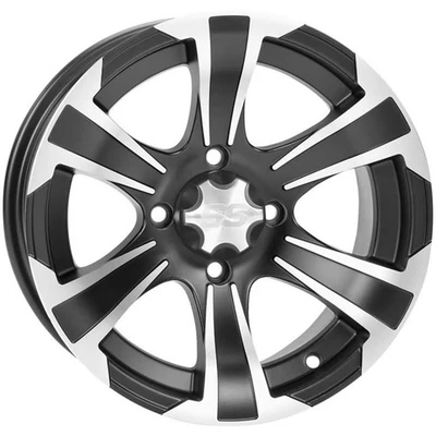 ITP SS312 Wheel - 12x7 - 4+3 Offset - 4/156 - Matte Black/Machined ATV/UTV - Image 1 of 3