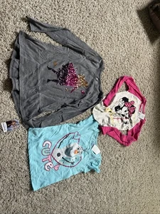 Disney Mini Mouse Shirt And Frozen Limited Edition Kids Clothes Size 5T, 7 & 4/5 - Picture 1 of 15