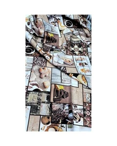 50 cm Tessuto in panama stampato misto cotone disegno digitale alto 150 cm 71634 - Imagen 1 de 16