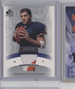 2003 SP AUTHENTIC REX GROSSMAN ROOKIE AUTHENTICS PATCH #/850 BEARS JERSEY PATCH - Picture 1 of 1