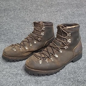 Vintage Dexter Brown Leather Hiking Mountain Boots Vibram Soles Men’s US 13 USA - Picture 1 of 13
