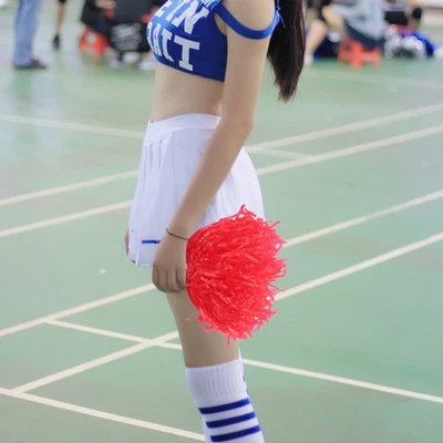  12 Pcs Cheerleading Poms Equipment with Handle Accessories for Girls - Image 1 of 4