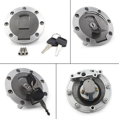 Gas Fuel Tank Cap with Lock Keys Fit Yamaha FZR250 FZR400 FZR750 FZR1000 — 第 1/4 张图片