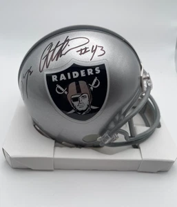 OAKLAND RAIDERS GEORGE ATKINSON #43 SIGNED RIDDELL VSR4 MINI HELMET SB XI CHAMPS - Picture 1 of 1