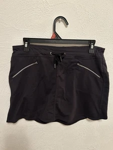 Kuhl Black Skort Size Small Seven Pockets Drawstring Waist Stretch - Picture 1 of 5