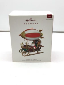 Decorazione natalizia Hallmark Keepsake 2018 volo di fantasia Babbo Natale luce magica - Foto 1 di 13