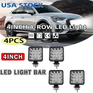 4PCS 4" Inch LED Work Light Pods Spot Off Road ATV Truck Reverse Fog Lights 3" - Picture 1 of 13