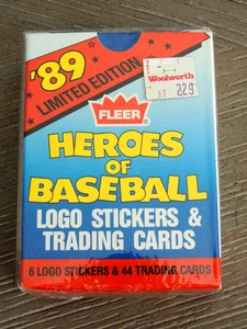 1989 FLEER "HEROES of BASEBALL" SET  SEALED   LOADED w/HOFer's - Picture 1 of 2