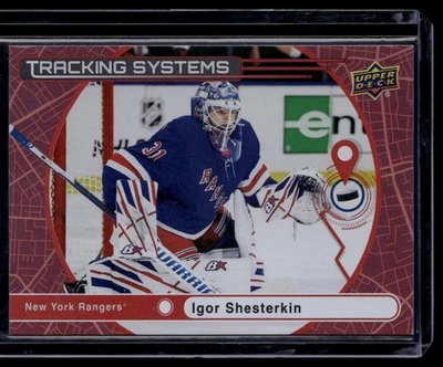 2025-26 UD SERIES 1 HOCKEY - RED Tracking Systems 131/199 - Igor Shesterkin NM - Image 1 of 2