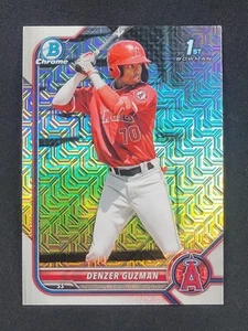 Denzer Guzman 2022 Bowman Chrome 1st Mojo Refractor #BCP-138 Los Angeles Angels - Bild 1 von 2