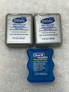 Oral B Glide Pro-Health Floss 4M Lote/2 + Hilo Satinado Completo 9.2M Descontinuado - Imagen 1 de 6