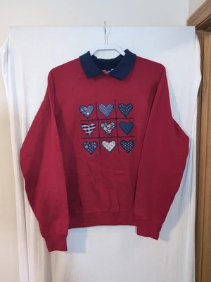 *Искусственно состаренная* винтажная толстовка с воротником Lee XL Heart Tic Tac Toe - Изображение 1 из 4