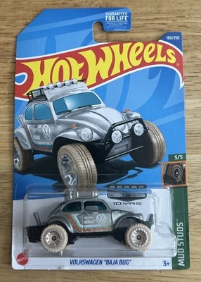 Tacos de barro Hot Wheels VOLKSWAGEN “BAJA BUG” 5/5 exclusivo de Walmart Zamac Foto 1 de 2