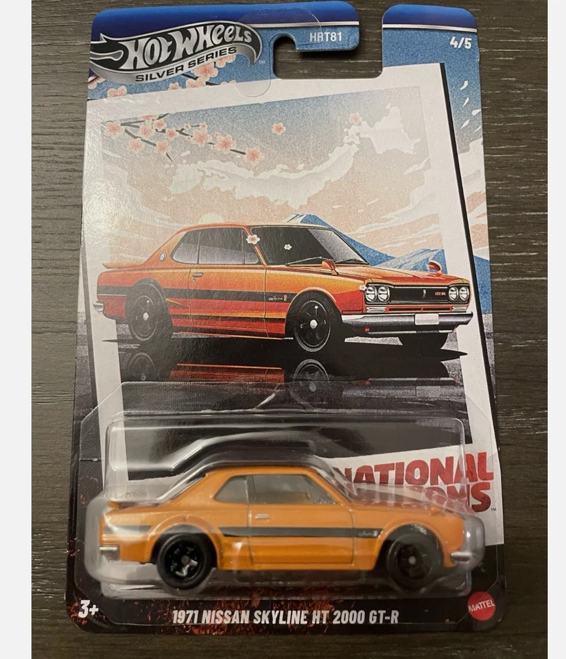 2025 !! Hot Wheels NATIONAL ICONS 1971 NISSAN SKYLINE HT 2000 GT-R 4/5 HRT81 - Image 1 of 1