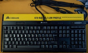 Corsair K70 RGB MK.2 Low Profile RAPIDFIRE Mechaniczna klawiatura do gier - Czarna - Zdjęcie 1 z 1