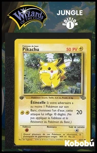 Pokemon Karte Pikachu 60/64 Edition 1 Ed 1 Jungle Wizards 2  - Bild 1 von 3