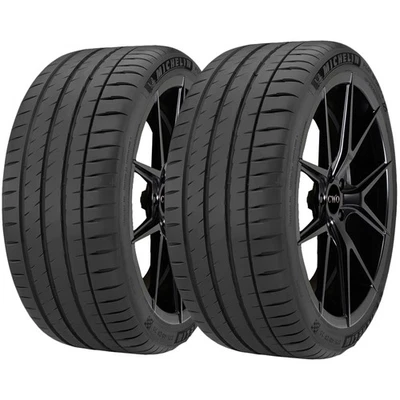 (QTY 2) 295/35ZR20 Michelin Pilot Sport 4S 105Y XL Black Wall Tires Foto 1 de 4