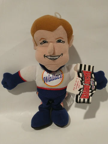 Rusty Wallace Vtg 1999 Plush Stuffed Doll CoolBeans Racing Driver Custom Edge 9" Cover