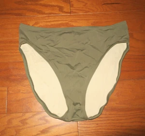 M ❤️ VICTORIA'S SECRET BIKINI HIGH HI RISE BRIEF ❤️ SWIM SUIT BOTTOMS VS KHAKI - Picture 1 of 4