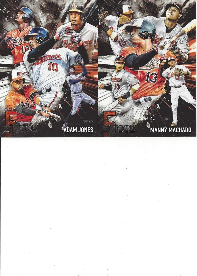 2017 Topps 1, 5 Tool Adam Jones Baltimore Orioles # 5T-39 - Image 1 of 1