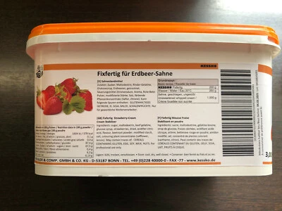 30 Sorten Sahnefonds 500 g Kessko, Sahnestände, Sahnesteif, Sahne 0,5 kg - Bild 1 von 2