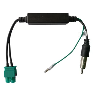 Antennenadapter Verstärker Doppel FAKRA auf DIN Für Mercedes AUDI VW SEAT SKODA - Bild 1 von 4